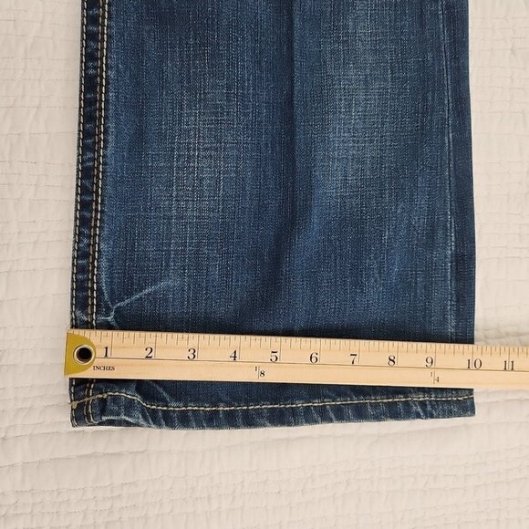 Vintage Seven 7 Bootcut Jeans Men's 36x32 Dark Wash Relaxed Fit 100% Cotton EUC - Picture 11 of 16